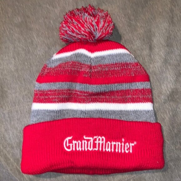 NEW RARE Grand Marnier Winter Hat Ski Beanie Maroon - Picture 1 of 2